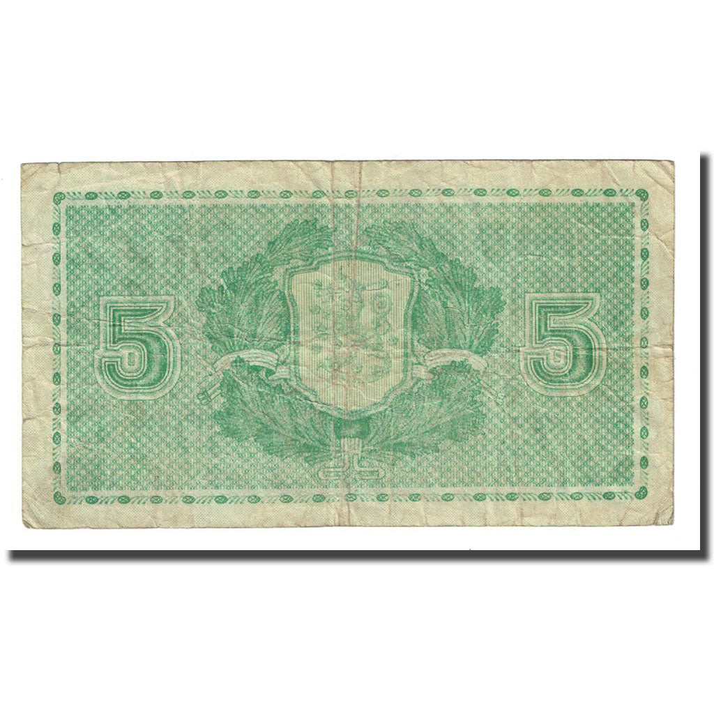 Banknote, Finland, 5 Markkaa, 1939, KM:69a, VF(20-25)