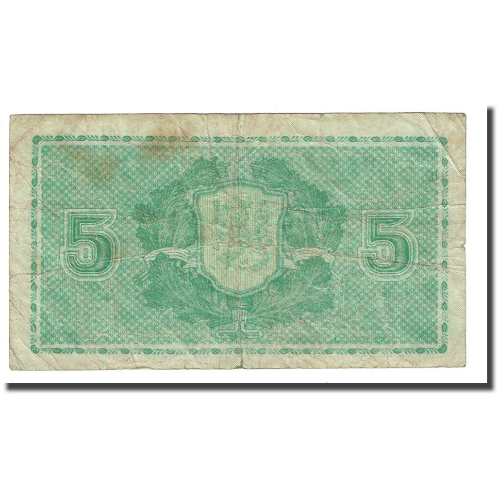 Banknote, Finland, 5 Markkaa, 1939, KM:69a, F(12-15)