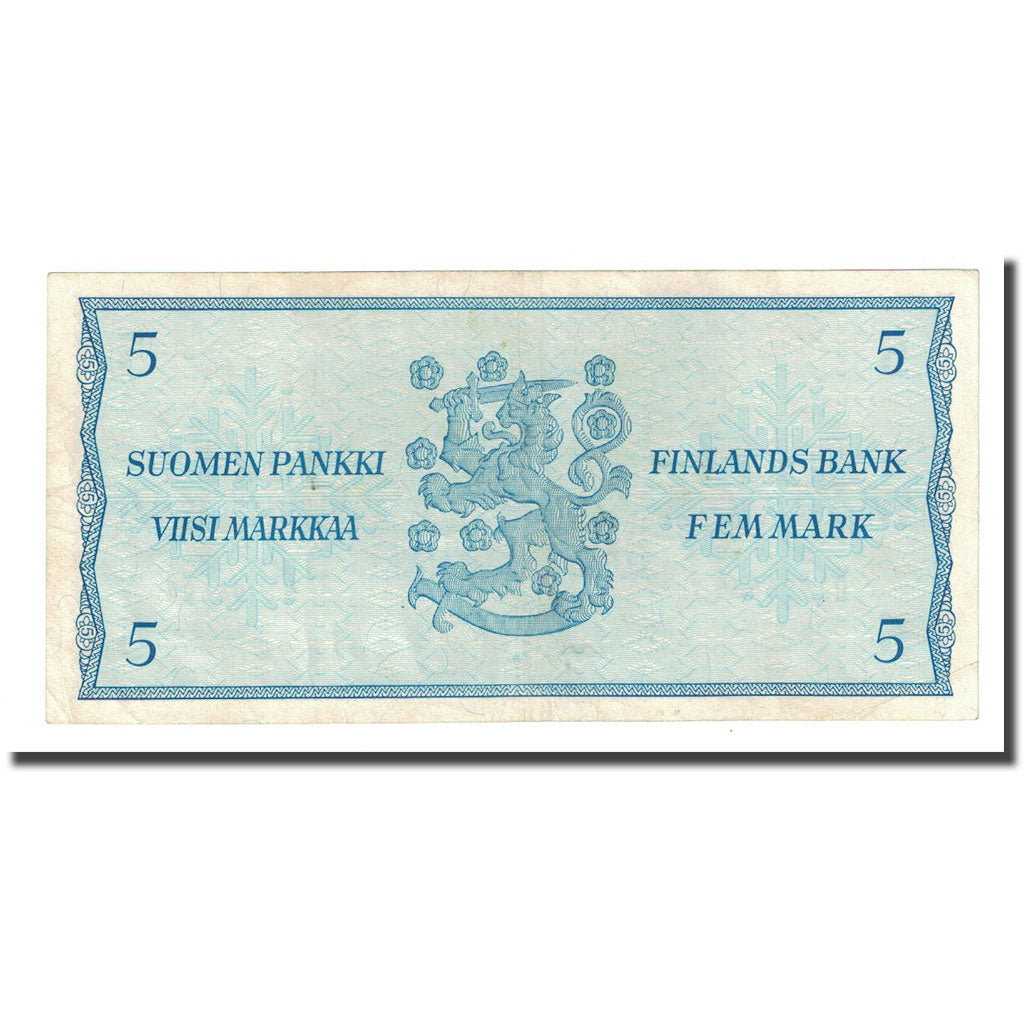 Banknot, Finlandia, 5 Markkaa, 1963, KM:99a, EF(40-45)