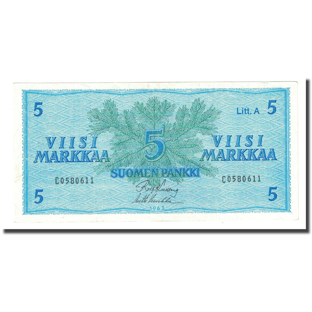 Banknote, Finland, 5 Markkaa, 1963, KM:103a, EF(40-45)
