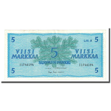 Banconote, Finlandia, 5 Markkaa, 1963, KM:103a, BB