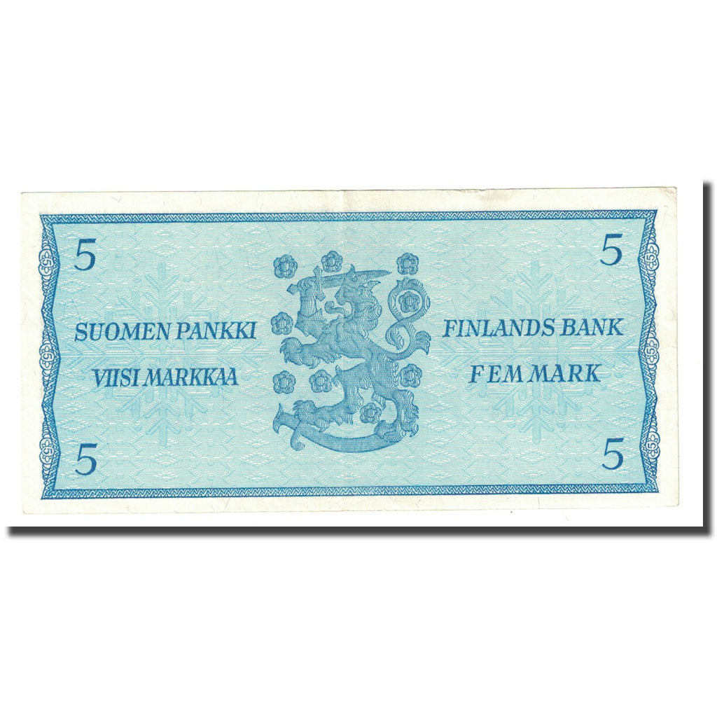 Banconote, Finlandia, 5 Markkaa, 1963, KM:103a, BB