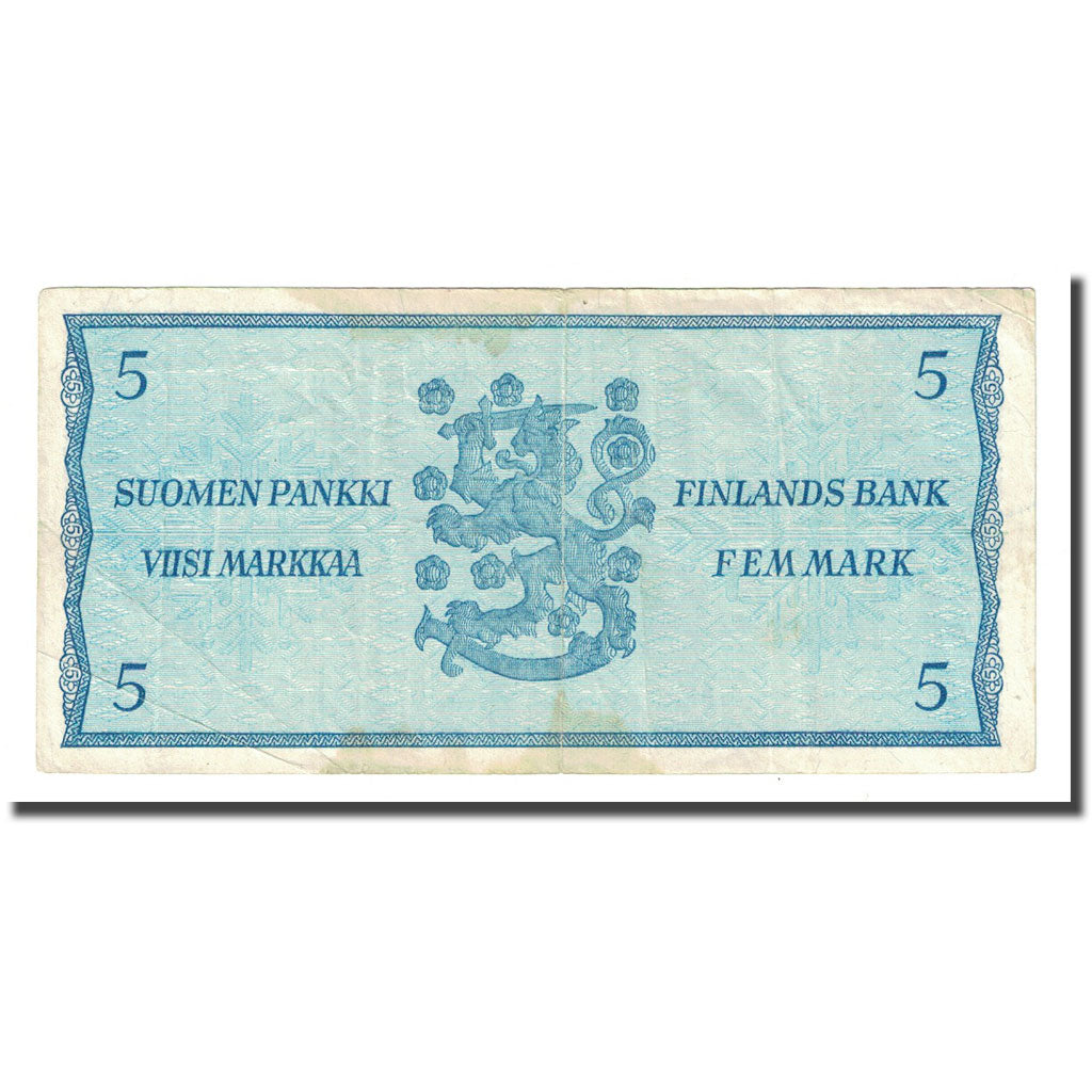 Banknote, Finland, 5 Markkaa, 1963, KM:103a, VF(20-25)