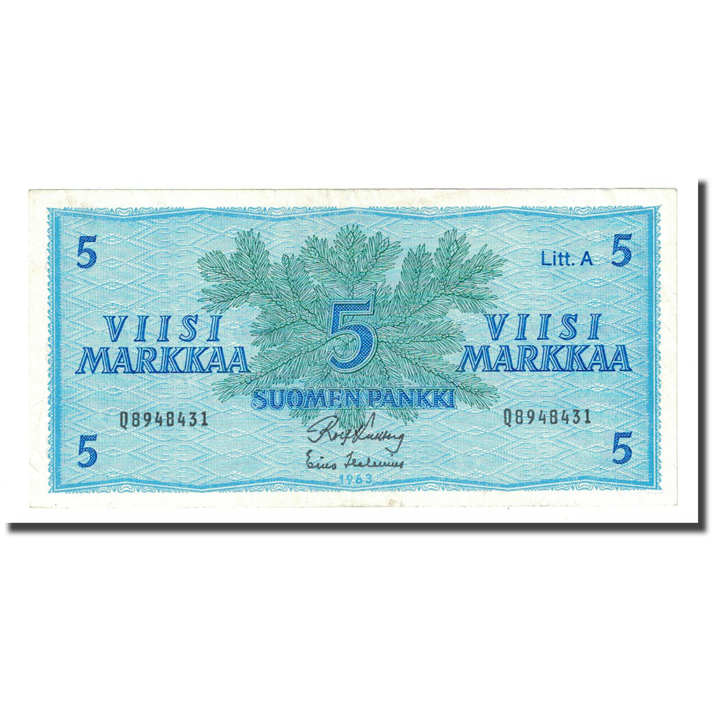 Banknote, Finland, 5 Markkaa, 1963, KM:103a, AU(55-58)