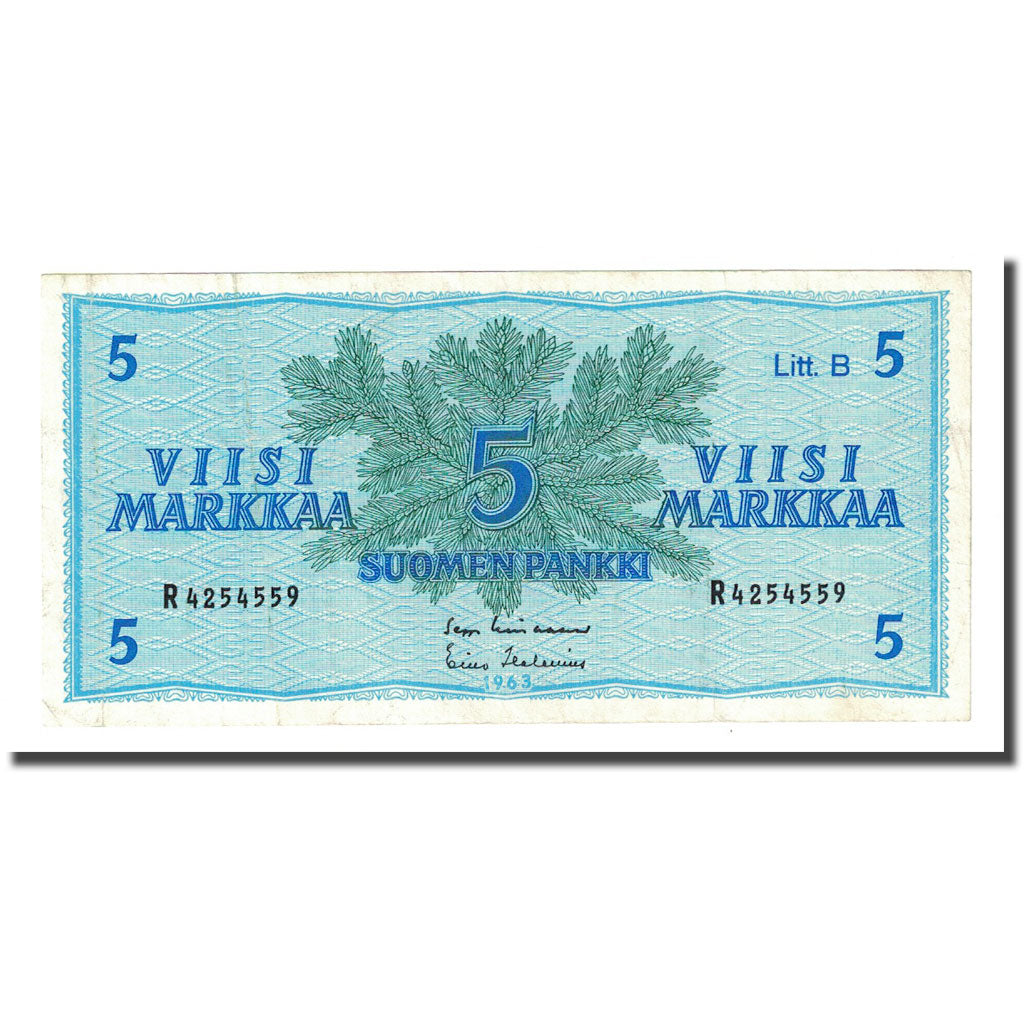Banknote, Finland, 5 Markkaa, 1963, KM:106Aa, EF(40-45)