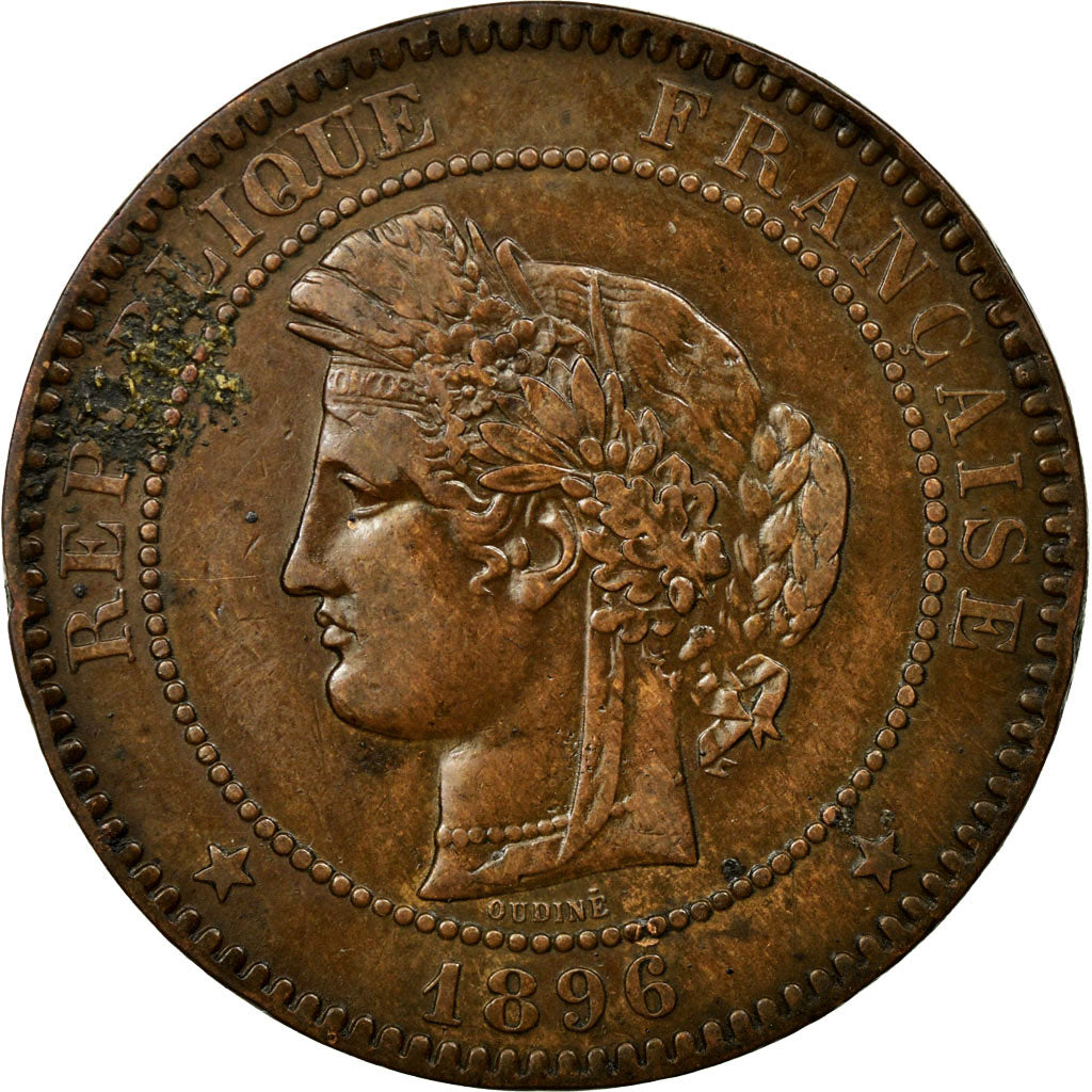 Münze, Frankreich, Cérès, 10 Centimes, 1896, Paris, SS, Bronze, KM:815.1