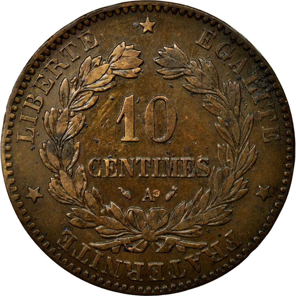 Münze, Frankreich, Cérès, 10 Centimes, 1896, Paris, SS, Bronze, KM:815.1