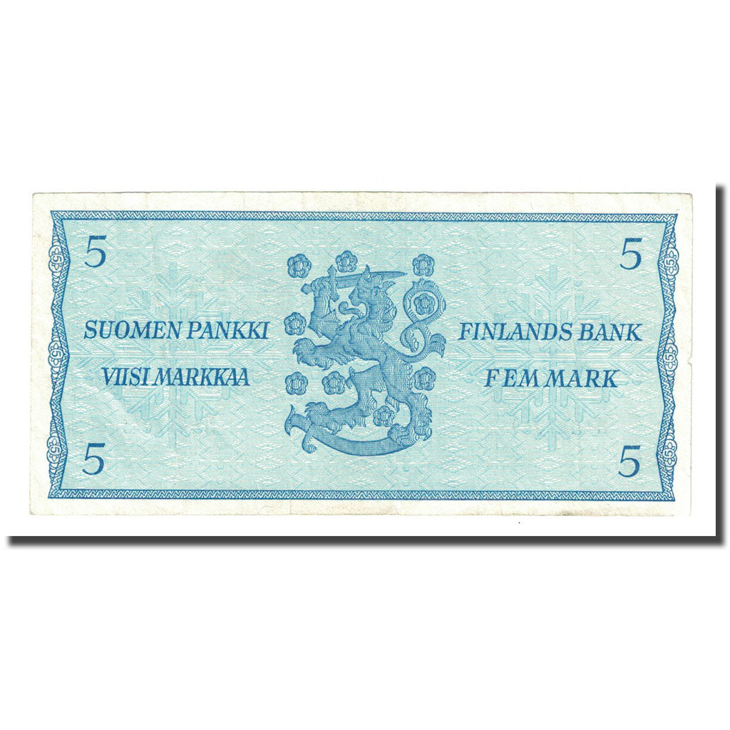 Banknote, Finland, 5 Markkaa, 1963, KM:106Aa, AU(55-58)