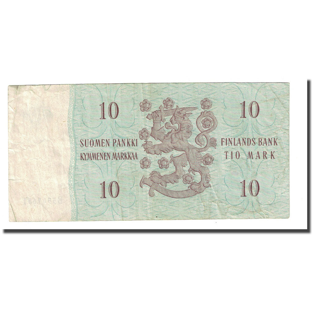 Banknote, Finland, 10 Markkaa, 1963, KM:104a, VF(20-25)