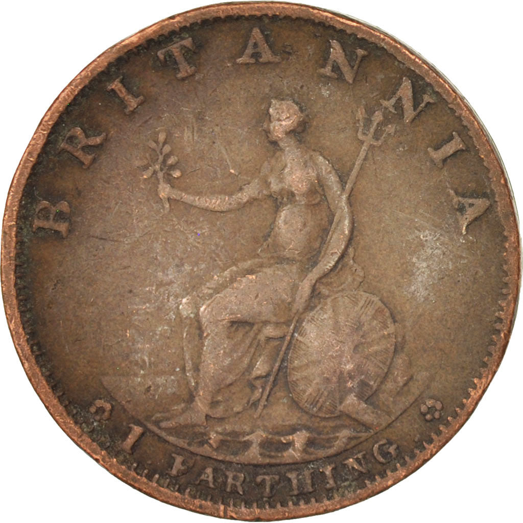 Great Britain, George III, Farthing, 1799, EF(40-45), Copper, KM:646
