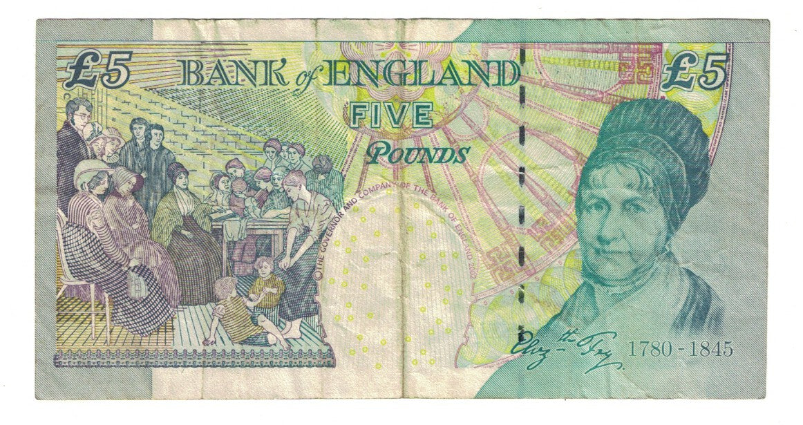 Banknote, Great Britain, 5 Pounds, 2004, KM:391c, VF(20-25)