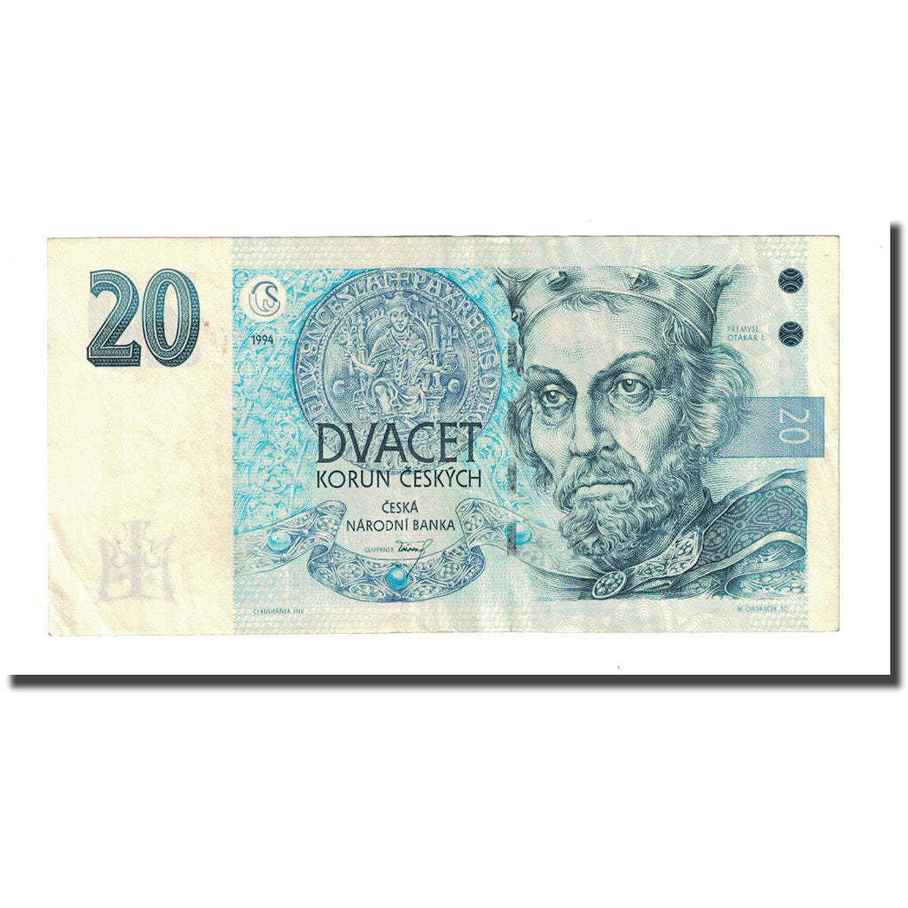 Banknote, Czech Republic, 20 Korun, 1994, KM:10a, EF(40-45)
