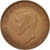 Great Britain, George VI, Penny, 1938, AU(50-53), Bronze, KM:845