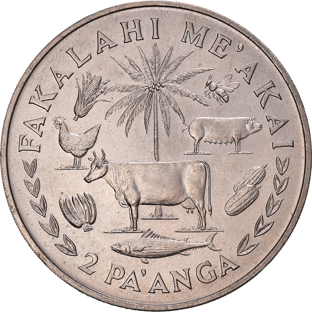 Münze, Tonga, King Taufa'ahau Tupou IV, 2 Pa'anga, 1975, Royal Australian Mint