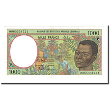 Banknote, Central African States, 1000 Francs, 2000, KM:602Pg, AU(55-58)