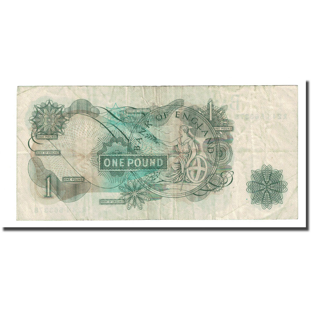Banconote, Gran Bretagna, 1 Pound, Undated (1966-70), KM:374e, MB