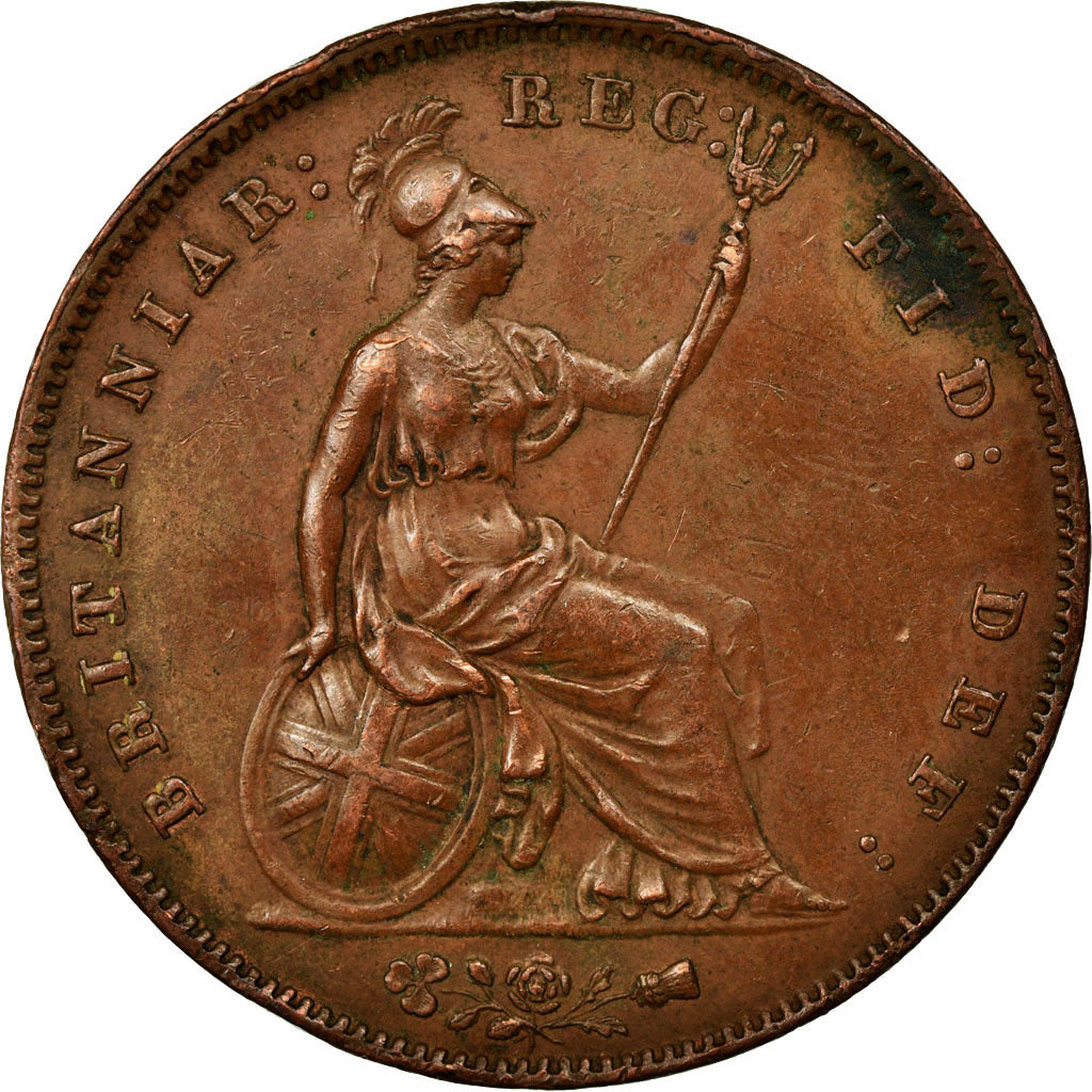 Coin, Great Britain, Victoria, Penny, 1858, EF(40-45), Copper, KM:739