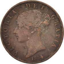 Great Britain, Victoria, 1/2 Penny, 1854, VF(20-25), Copper, KM:726