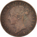 Great Britain, Victoria, 1/2 Penny, 1854, VF(20-25), Copper, KM:726