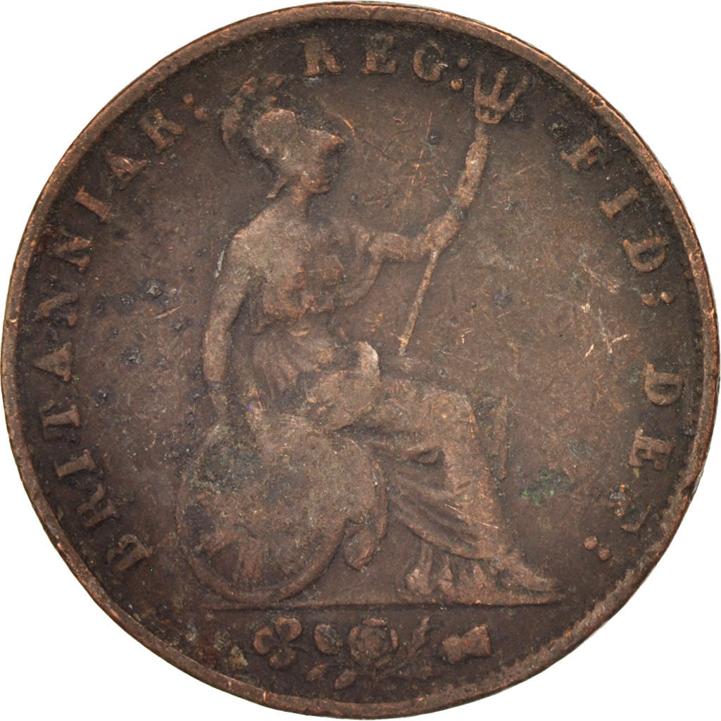Great Britain, Victoria, 1/2 Penny, 1854, VF(20-25), Copper, KM:726