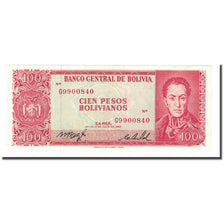 Banknote, Bolivia, 100 Pesos Bolivianos, L.1962, KM:164A, UNC(65-70)