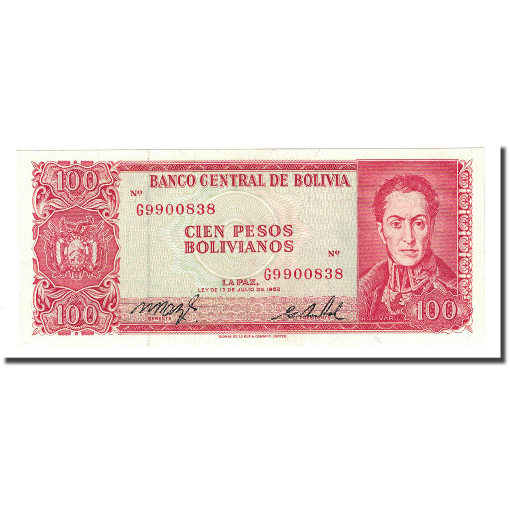 Billet, Bolivie, 100 Pesos Bolivianos, L.1962, KM:164A, NEUF