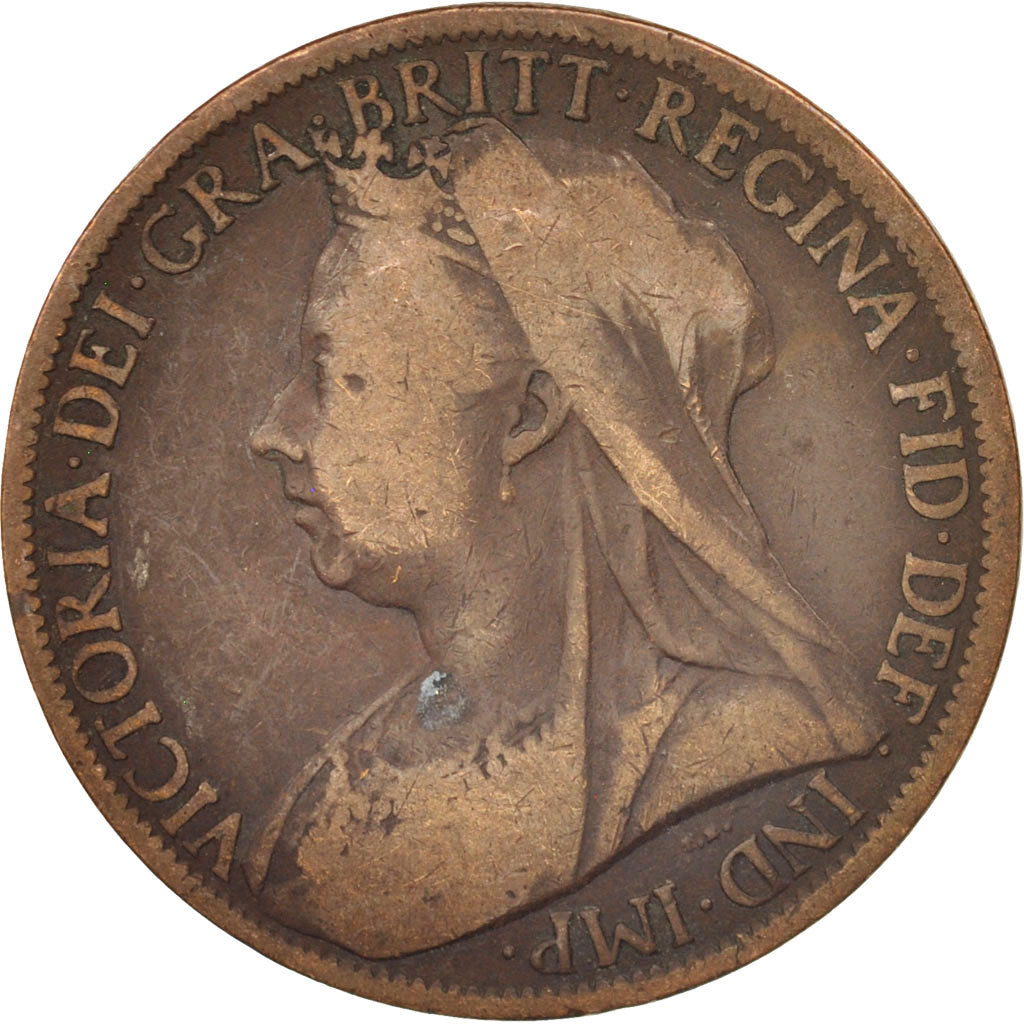 Great Britain, Victoria, Penny, 1901, VF(20-25), Bronze, KM:790