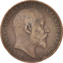 Great Britain, Edward VII, Penny, 1910, VF(20-25), Bronze, KM:794.2