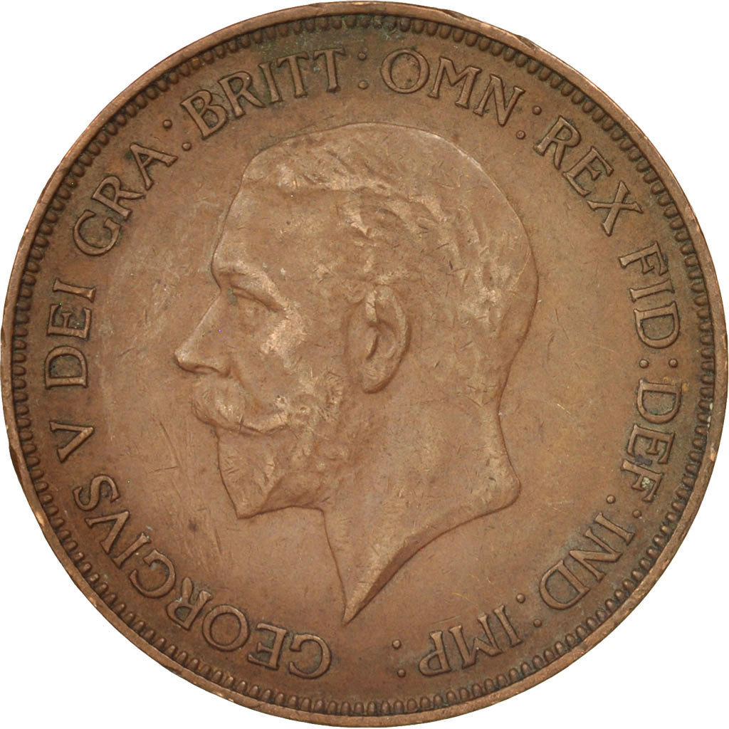 Great Britain, George V, Penny, 1935, EF(40-45), Bronze, KM:838