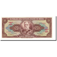 Banknote, Brazil, 20 Cruzeiros, undated (1962-63), KM:178, UNC(65-70)