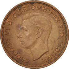 Great Britain, George VI, 1/2 Penny, 1939, AU(50-53), Bronze, KM:844