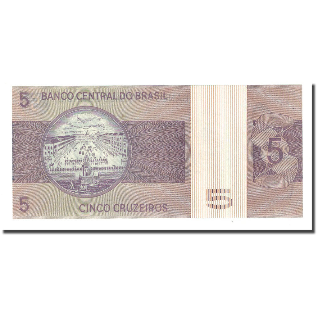 Banknote, Brazil, 5 Cruzeiros, Undated (1974), KM:192c, UNC(65-70)