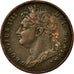 Monnaie, Grande-Bretagne, George IV, Farthing, 1822, TTB, Cuivre, KM:677