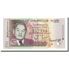 Nota, Maurícia, 25 Rupees, 1999, KM:49a, UNC(65-70)