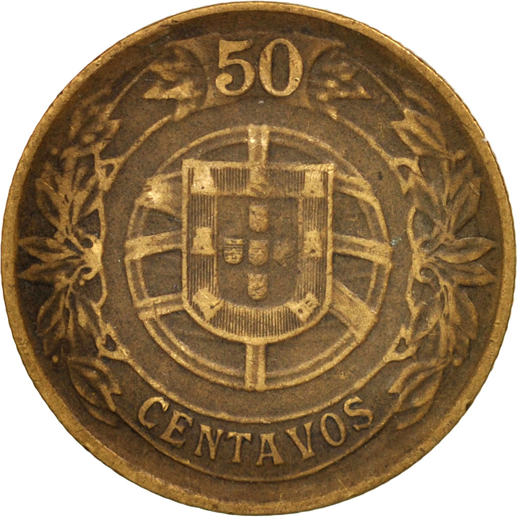 Portugal, 50 Centavos, 1926, EF(40-45), Aluminum-Bronze, KM:575