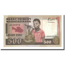Nota, Madagáscar, 500 Francs = 100 Ariary, Undated (1983-87), KM:67a