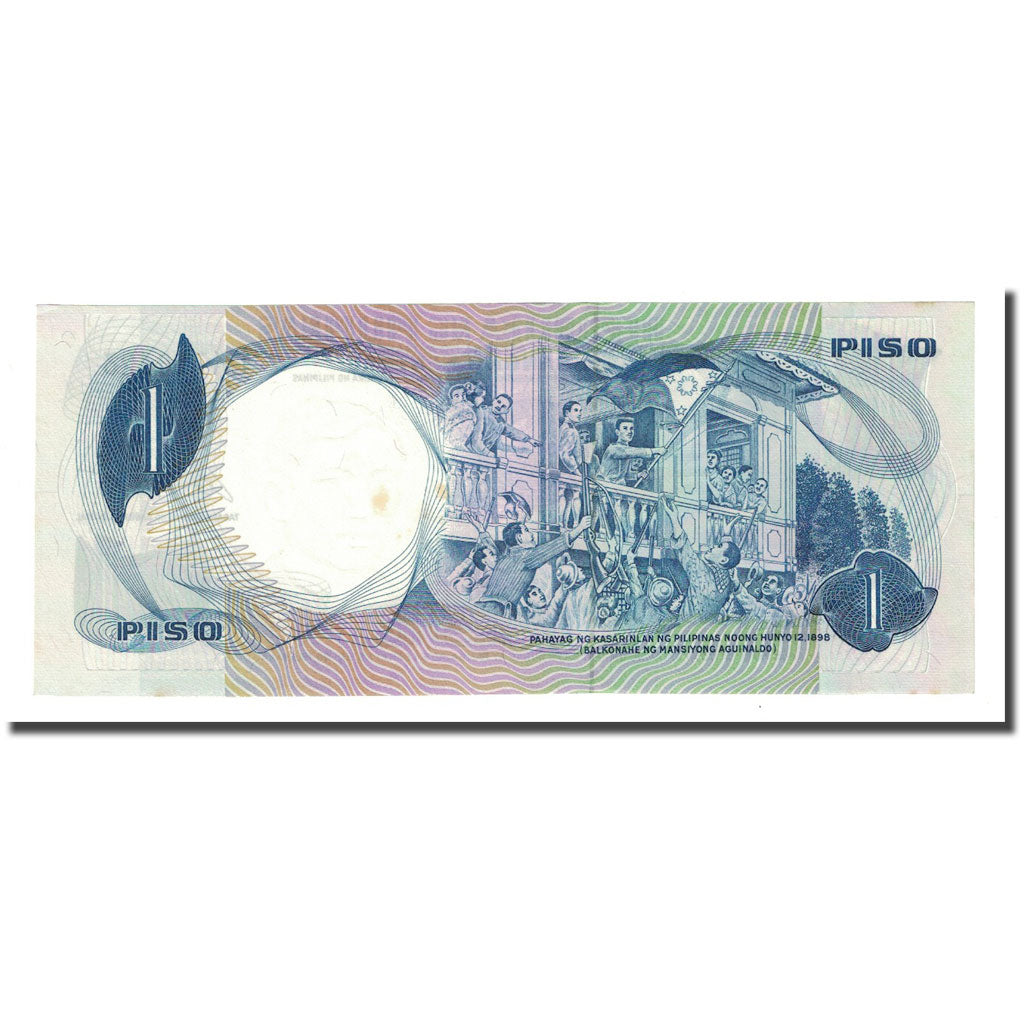 Banknote, Philippines, 1 Piso, undated (1969), KM:142a, AU(55-58)