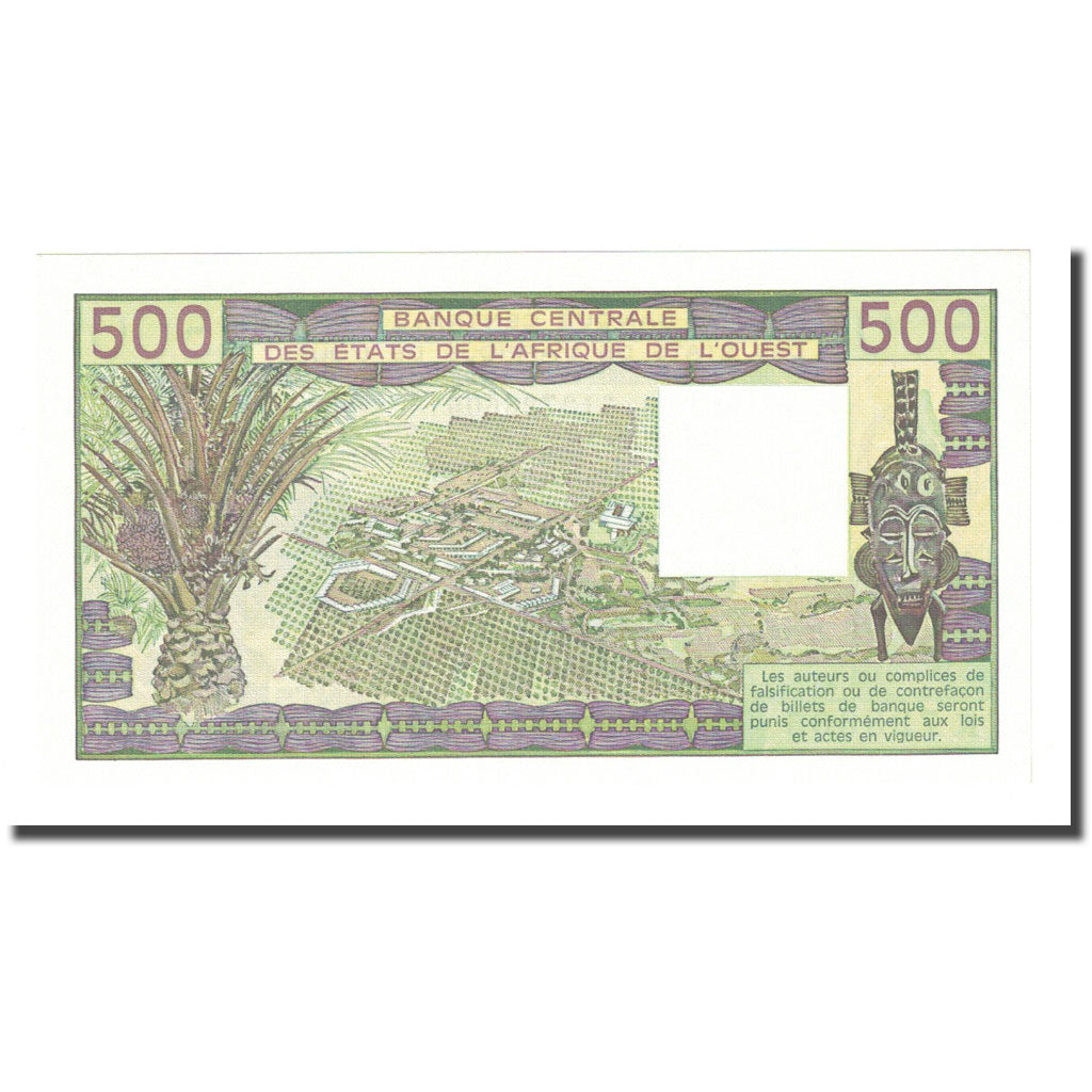 Banknote, West African States, 500 Francs, 1985, KM:706Kh, UNC(65-70)