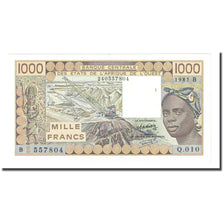 Banknote, West African States, 1000 Francs, 1985, KM:207Be, UNC(65-70)