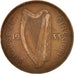 IRELAND REPUBLIC, Penny, 1933, EF(40-45), Bronze, KM:3