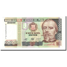 Banknote, Peru, 100,000 Intis, 1989-12-21, KM:145, UNC(65-70)