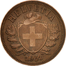 Coin, Switzerland, 2 Rappen, 1931, Bern, AU(50-53), Bronze, KM:4.2