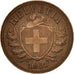 Coin, Switzerland, 2 Rappen, 1931, Bern, AU(50-53), Bronze, KM:4.2
