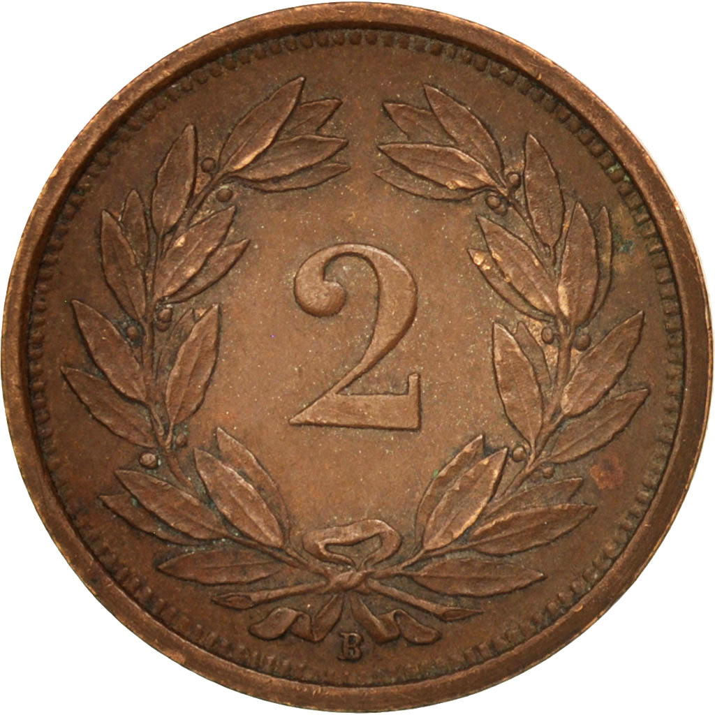 Coin, Switzerland, 2 Rappen, 1931, Bern, AU(50-53), Bronze, KM:4.2