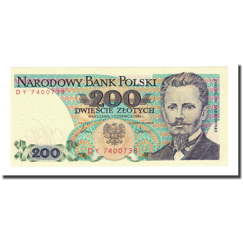 Banknote, Poland, 200 Zlotych, 1986-06-01, KM:144c, UNC(65-70)