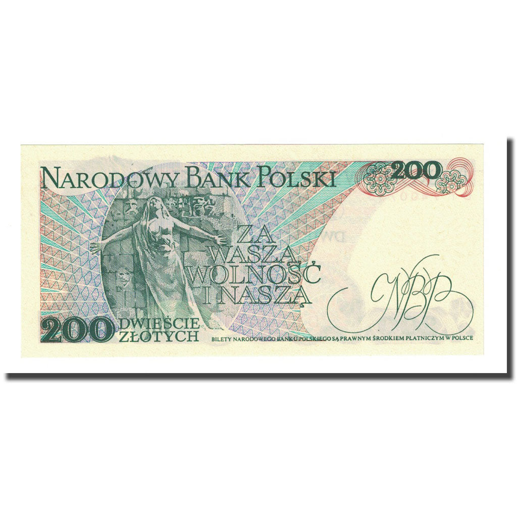Banknote, Poland, 200 Zlotych, 1986-06-01, KM:144c, UNC(65-70)