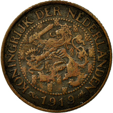Coin, Netherlands, Wilhelmina I, Cent, 1919, EF(40-45), Bronze, KM:152
