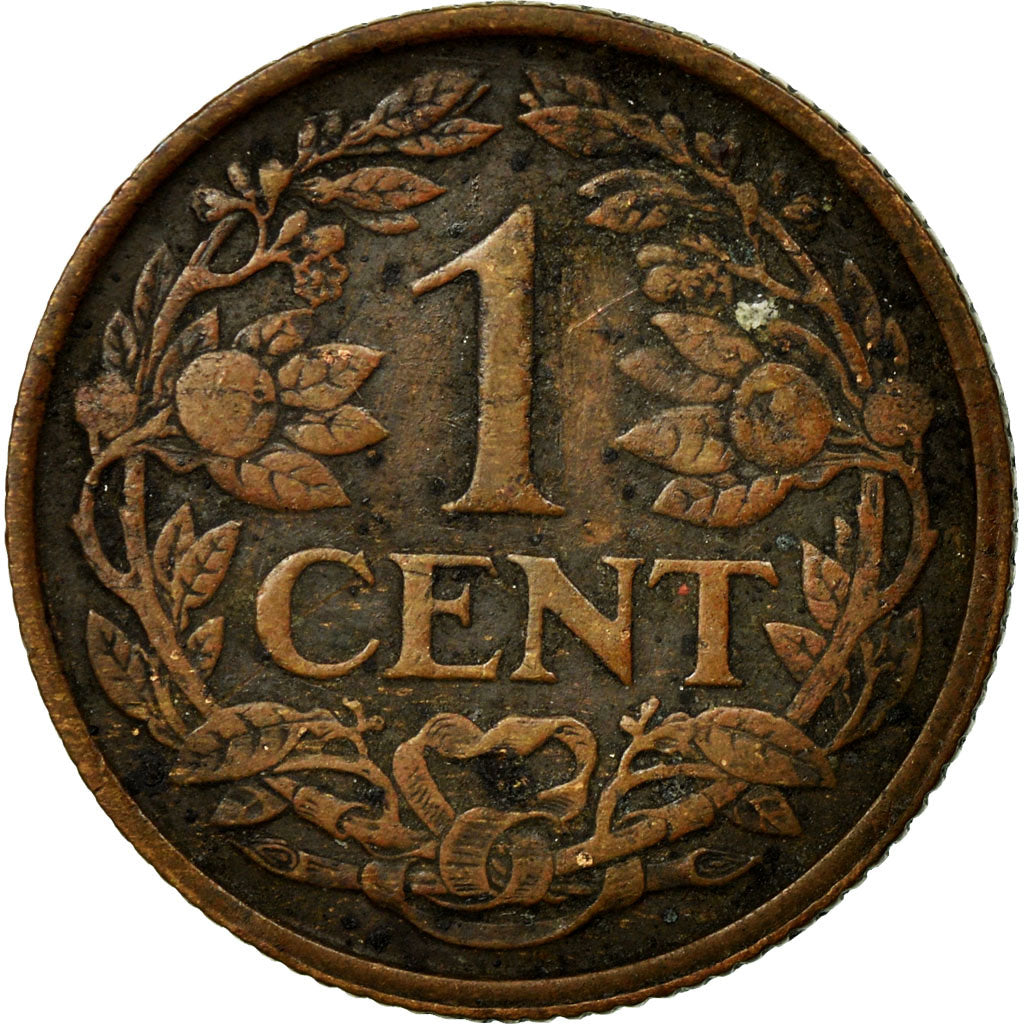 Coin, Netherlands, Wilhelmina I, Cent, 1919, EF(40-45), Bronze, KM:152