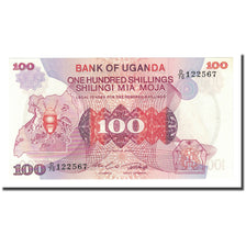 Banknote, Uganda, 100 Shillings, Undated (1982), KM:19b, UNC(65-70)