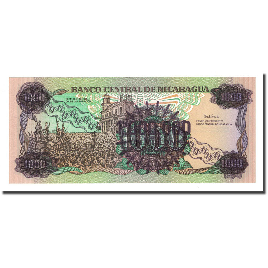 Billete, 1 Million Córdobas on 1000 Córdobas, 1985, Nicaragua, KM:164, UNC